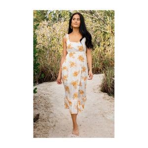 MINKPINK Arcadia floral sundress midi size large